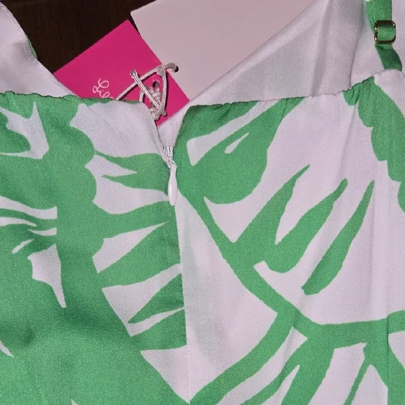 Lilly Pulitzer Vibrant Green and White Jumpsuit - Picture 7 of 7
